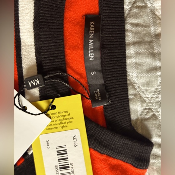 Karen Mullen Women’s Color-Block Striped Multi Color Knit Dress. - Picture 4 of 6